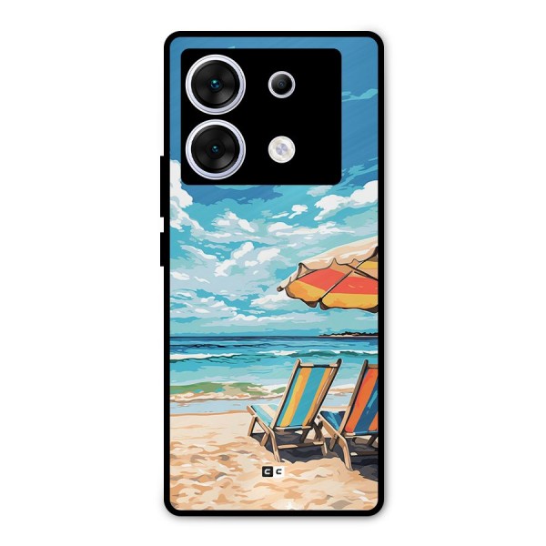 Sunny Beach Metal Back Case for Infinix Zero 30 5G