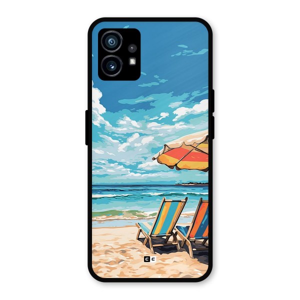 Sunny Beach Metal Back Case for Nothing Phone 1