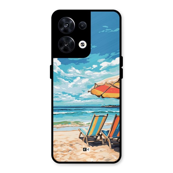 Sunny Beach Metal Back Case for Oppo Reno8 5G