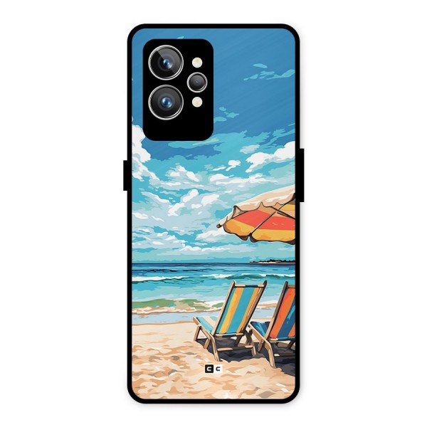 Sunny Beach Metal Back Case for Realme GT2 Pro