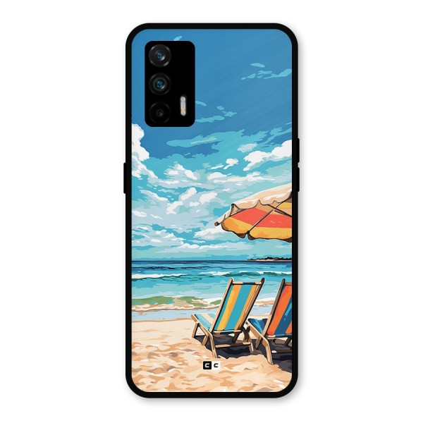 Sunny Beach Metal Back Case for Realme GT 5G