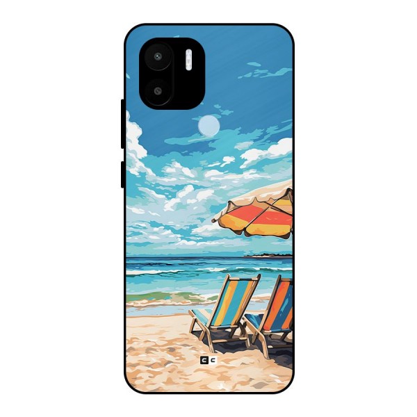 Sunny Beach Metal Back Case for Redmi A1 Plus