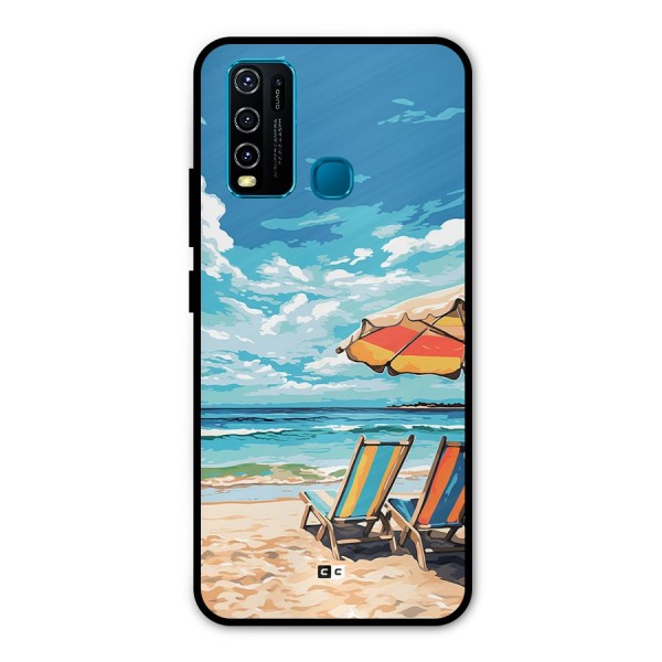 Sunny Beach Metal Back Case for Vivo Y50