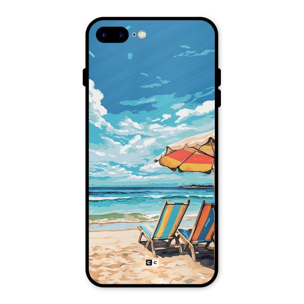 Sunny Beach Metal Back Case for iPhone 8 Plus