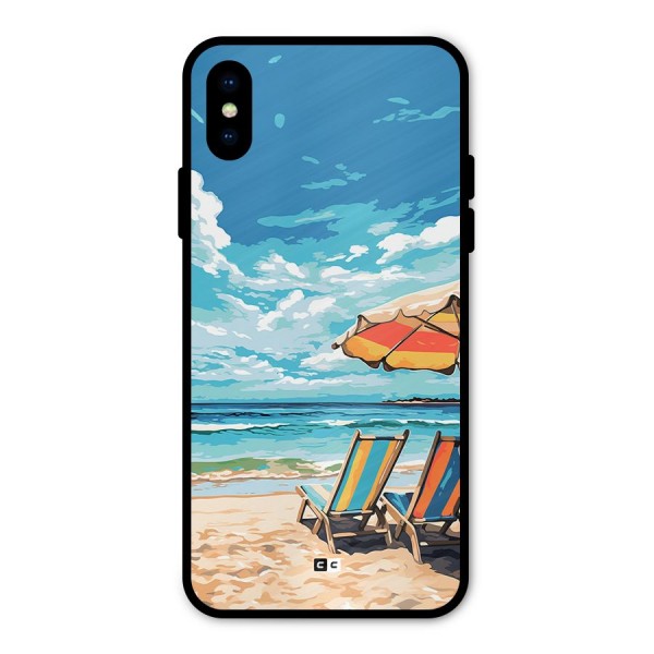 Sunny Beach Metal Back Case for iPhone X