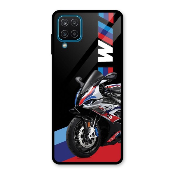 SuperBike Stance Glass Back Case for Galaxy A12