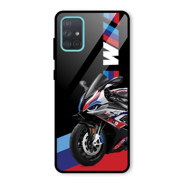 SuperBike Stance Glass Back Case for Galaxy A71