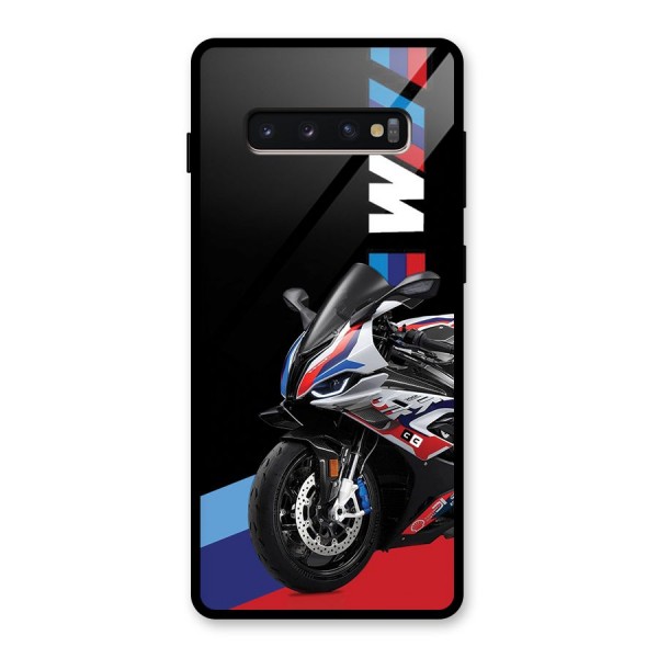 SuperBike Stance Glass Back Case for Galaxy S10 Plus
