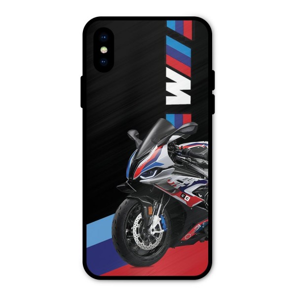 SuperBike Stance Metal Back Case for iPhone X