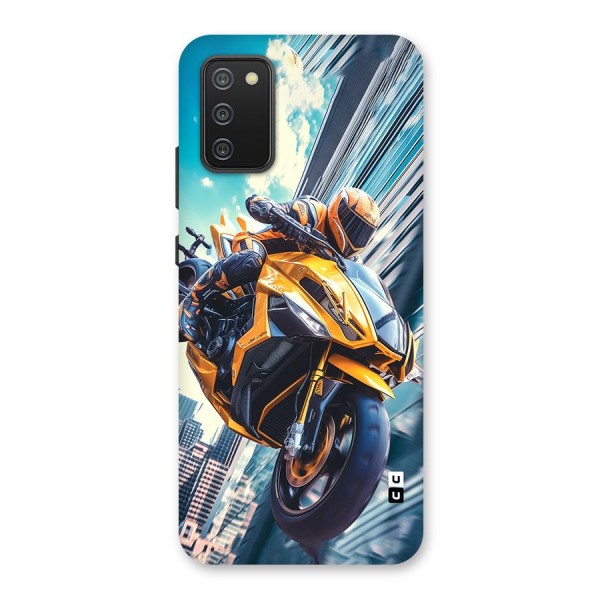 Super Bike Falling Back Case for Galaxy M02s