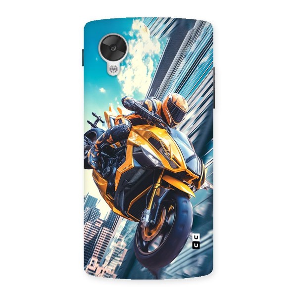 Super Bike Falling Back Case for Google Nexus 5