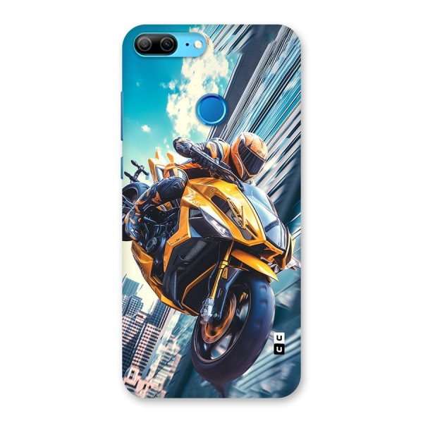 Super Bike Falling Back Case for Honor 9 Lite
