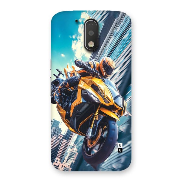 Super Bike Falling Back Case for Moto G4 Plus
