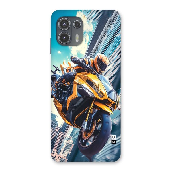 Super Bike Falling Back Case for Motorola Edge 20 Fusion
