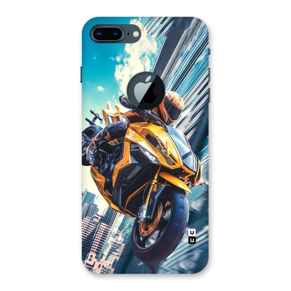 Super Bike Falling Back Case for iPhone 7 Plus Logo Cut