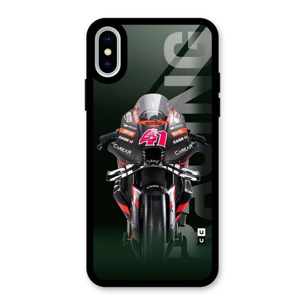 Super Biker Glass Back Case for iPhone X