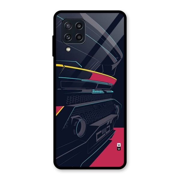 Super Car Parked Glass Back Case for Galaxy M32