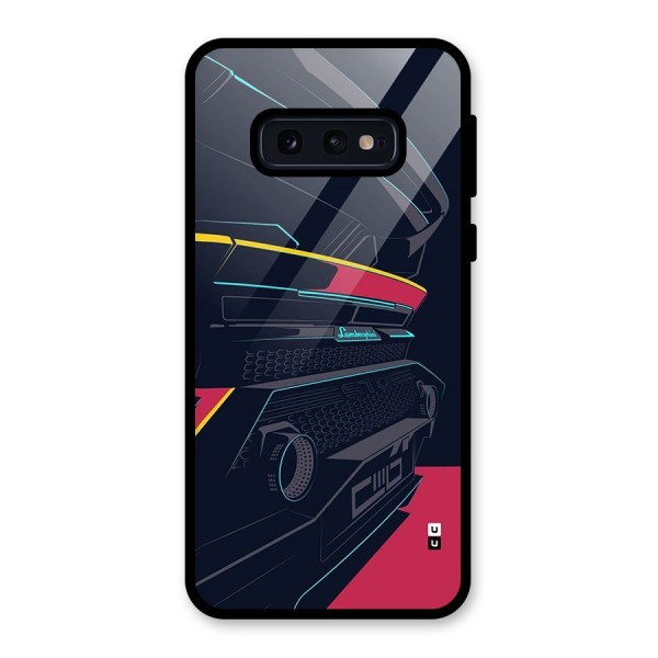 Super Car Parked Glass Back Case for Galaxy S10e