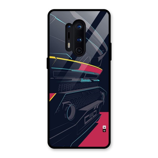 Super Car Parked Glass Back Case for OnePlus 8 Pro