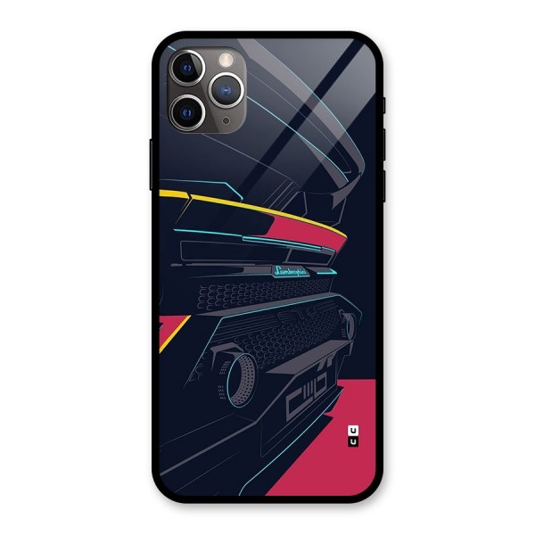 Super Car Parked Glass Back Case for iPhone 11 Pro Max