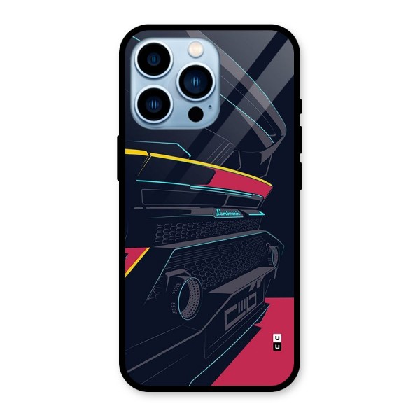 Super Car Parked Glass Back Case for iPhone 13 Pro