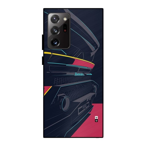 Super Car Parked Metal Back Case for Galaxy Note 20 Ultra