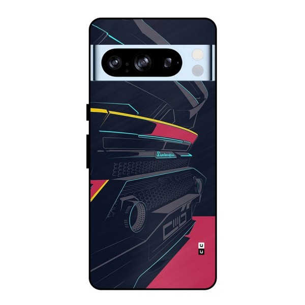 Super Car Parked Metal Back Case for Google Pixel 8 Pro