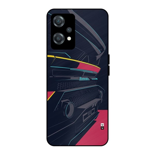 Super Car Parked Metal Back Case for OnePlus Nord CE 2 Lite 5G