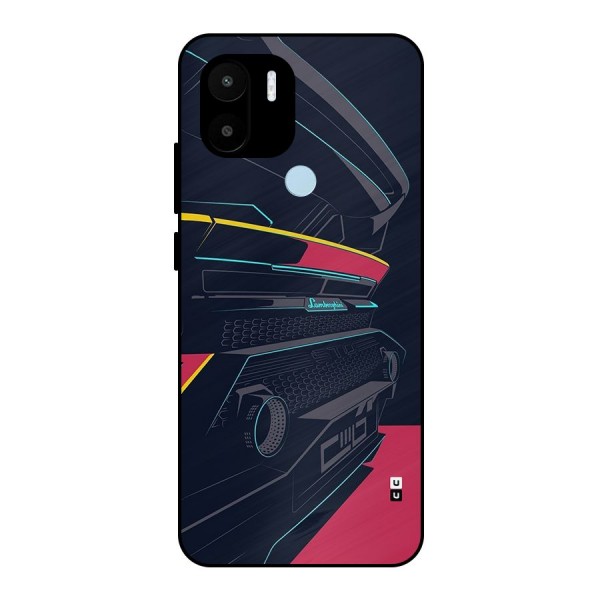Super Car Parked Metal Back Case for Redmi A1 Plus