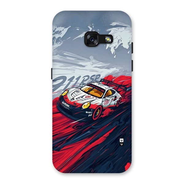 Super Car illustration Back Case for Galaxy A3 (2017)