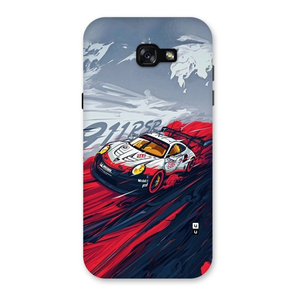 Super Car illustration Back Case for Galaxy A7 (2017)