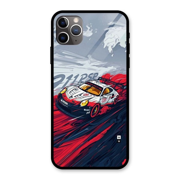 Super Car illustration Glass Back Case for iPhone 11 Pro Max