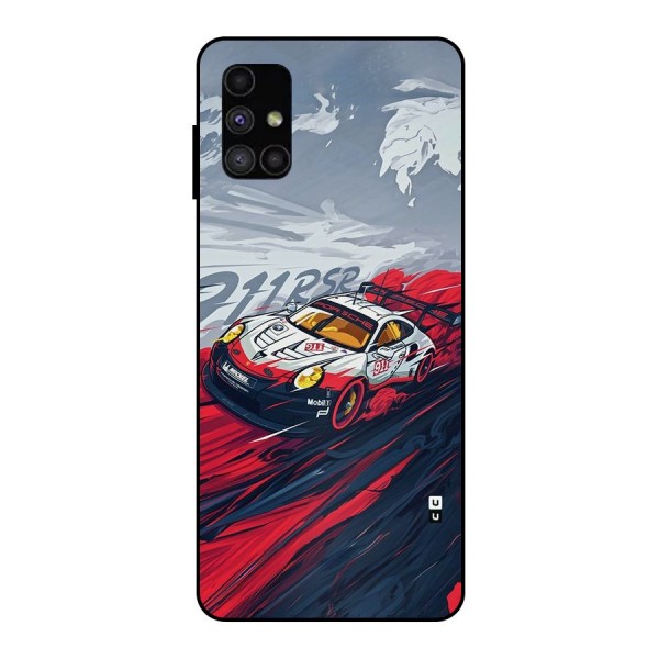 Super Car illustration Metal Back Case for Galaxy M51