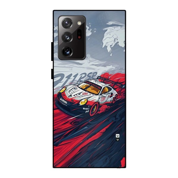 Super Car illustration Metal Back Case for Galaxy Note 20 Ultra