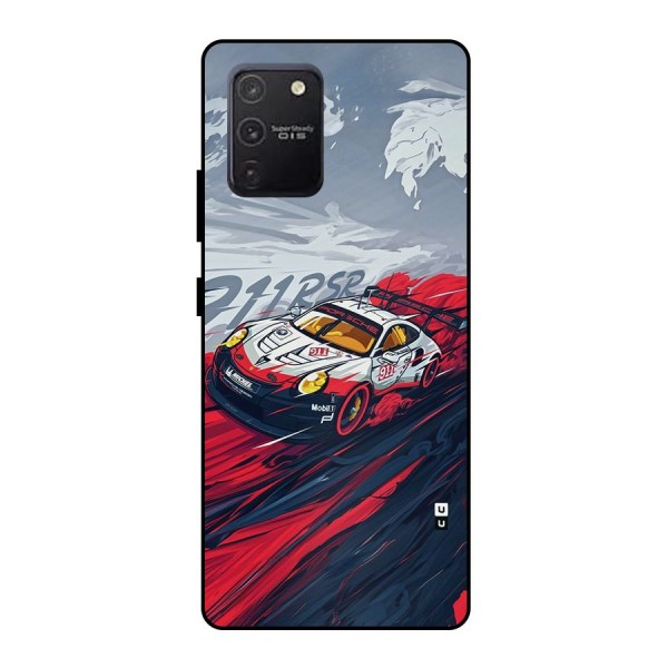 Super Car illustration Metal Back Case for Galaxy S10 Lite