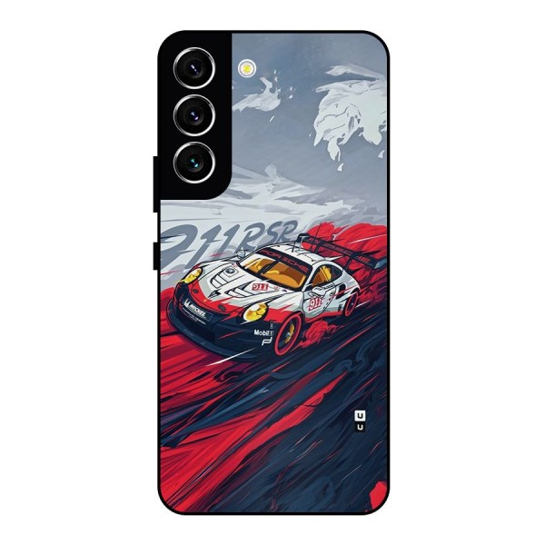 Super Car illustration Metal Back Case for Galaxy S22 5G