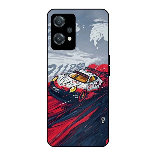 Super Car illustration Metal Back Case for OnePlus Nord CE 2 Lite 5G