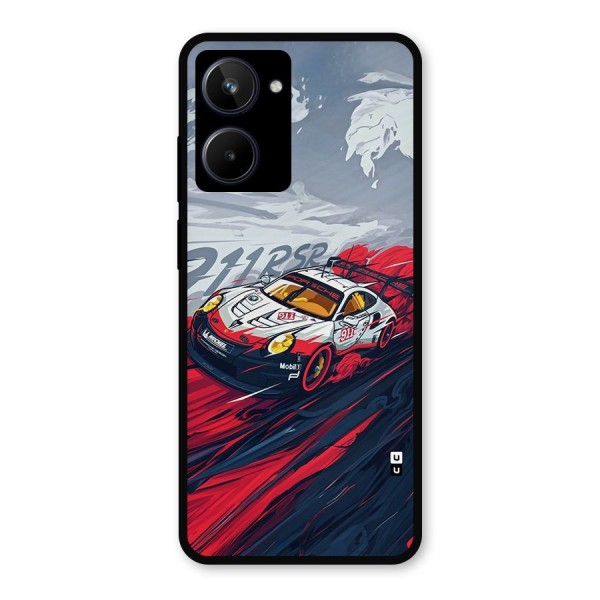 Super Car illustration Metal Back Case for Realme 10