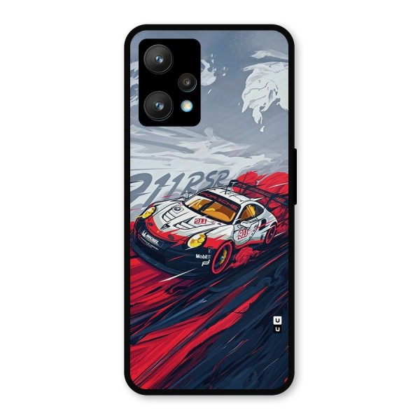 Super Car illustration Metal Back Case for Realme 9 Pro Plus 5G