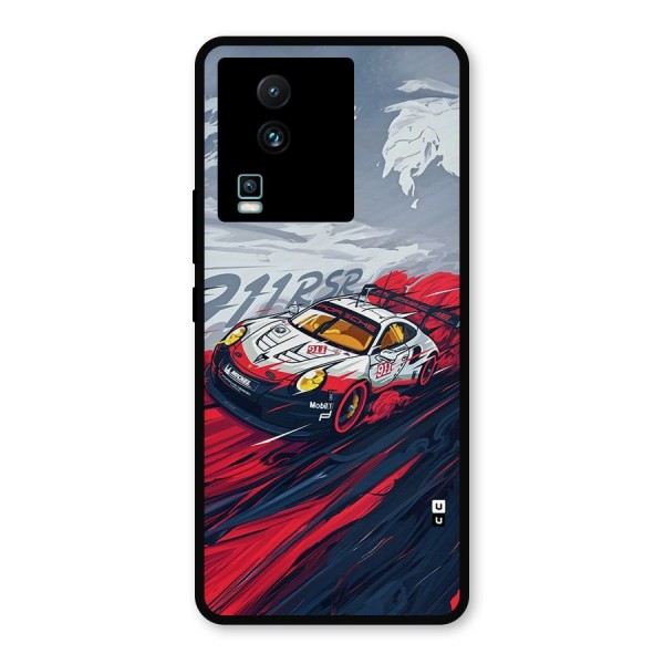 Super Car illustration Metal Back Case for iQOO Neo 7