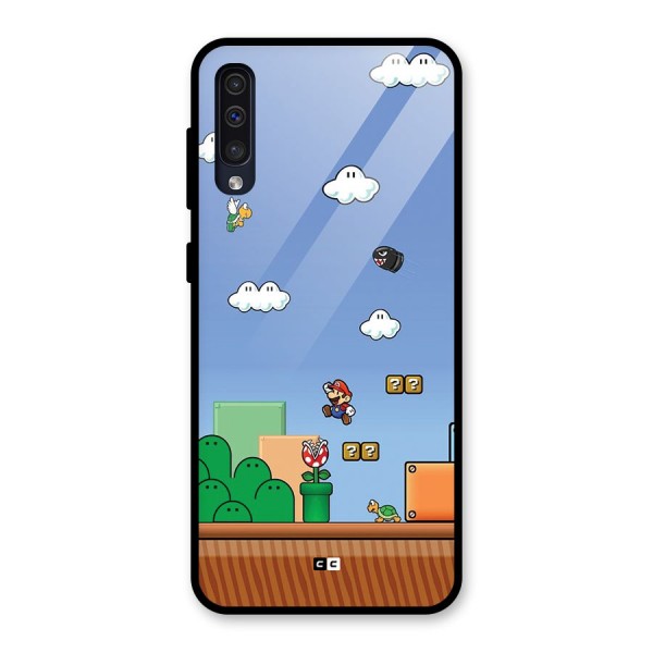 Super Plumber Glass Back Case for Galaxy A50s