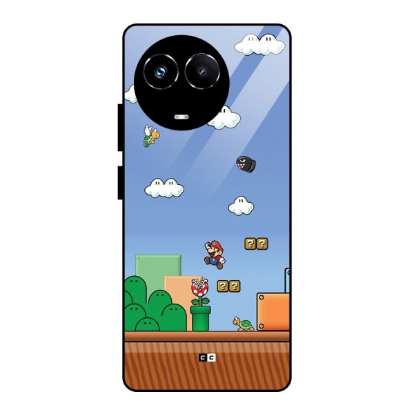 Super Plumber Glass Back Case for Realme 11X