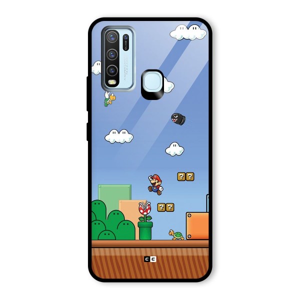 Super Plumber Glass Back Case for Vivo Y50