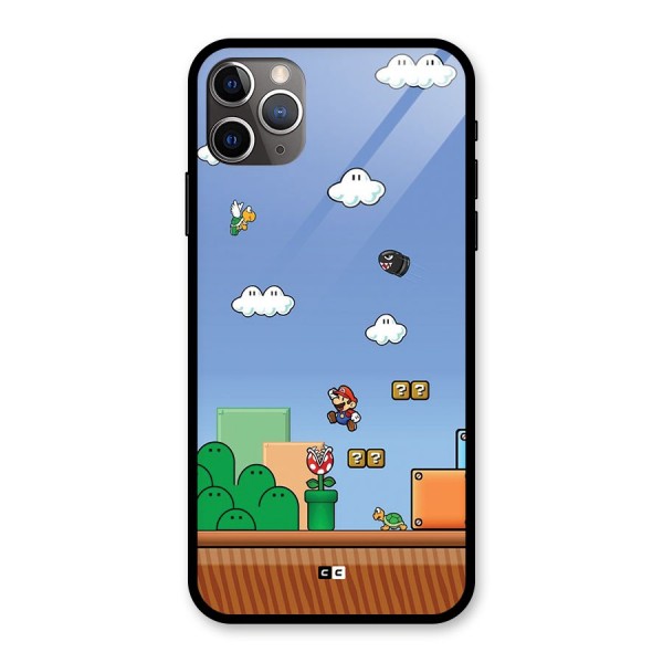 Super Plumber Glass Back Case for iPhone 11 Pro Max