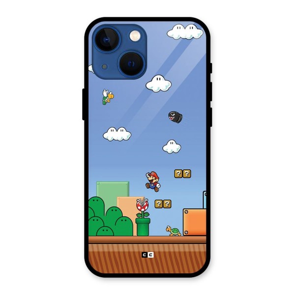 Super Plumber Glass Back Case for iPhone 13 Mini