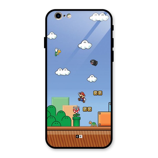 Super Plumber Glass Back Case for iPhone 6 6S