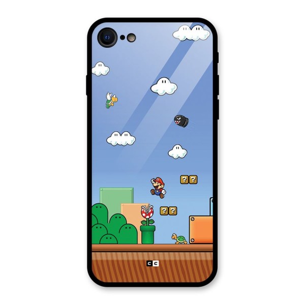 Super Plumber Glass Back Case for iPhone 7