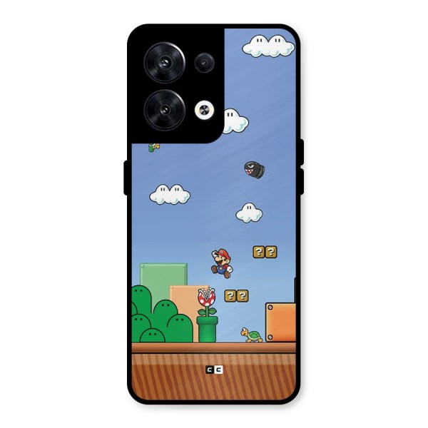 Super Plumber Metal Back Case for Oppo Reno8 5G