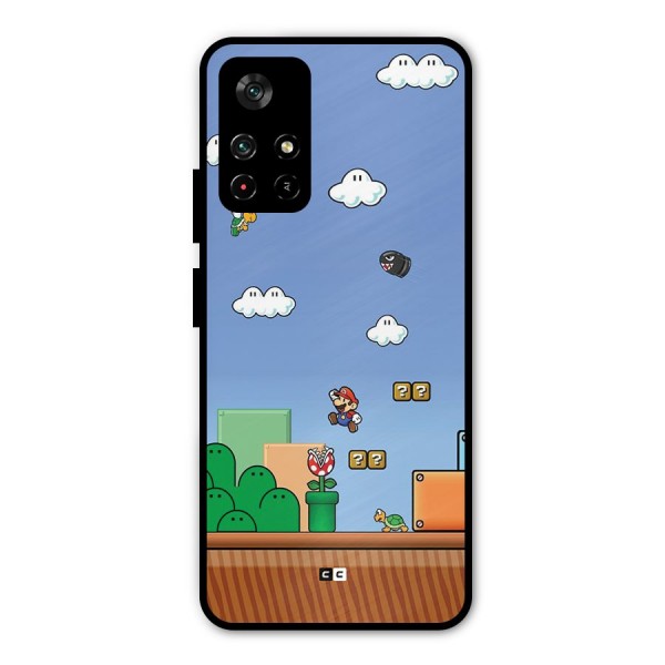 Super Plumber Metal Back Case for Poco M4 Pro 5G