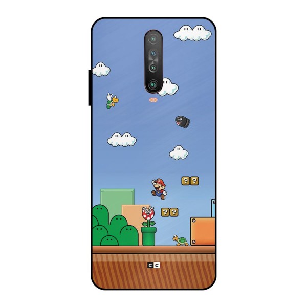 Super Plumber Metal Back Case for Poco X2